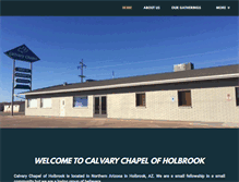 Tablet Screenshot of calvarychapelholbrook.com